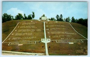 MURPHY, North Carolina NC ~ Fields of the Wood TEN COMMANDMENTS 1955  Postcard