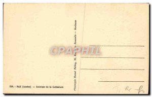 Postcard Old Dax Interior of the Cathedral