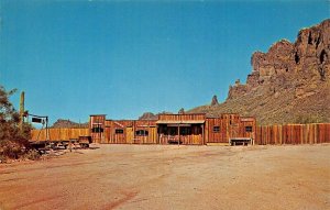 APACHE JUNCTION ARIZONA AZ~MINING CAMP RESTAURANT~W/MAP ON REVERSE POSTCARD