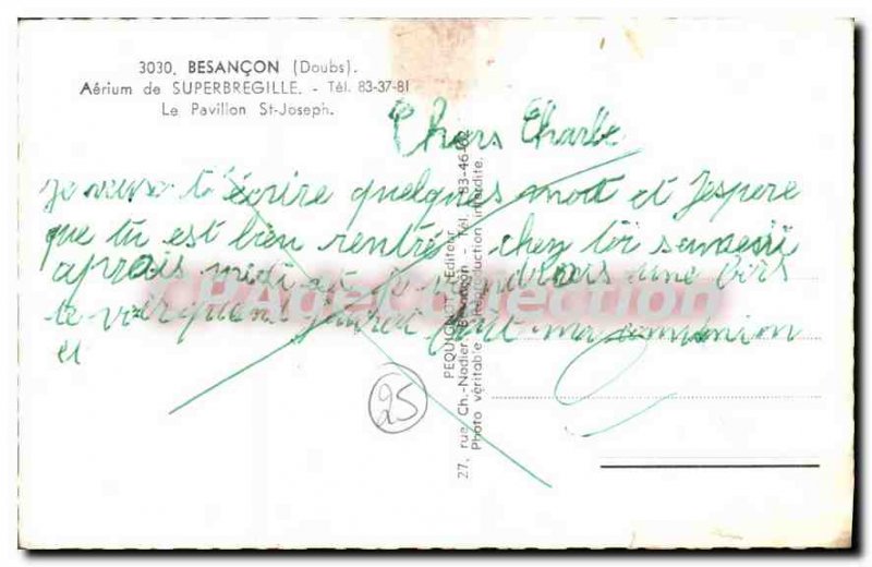 Postcard From Old Besancon Aerium Superbregille Le Pavillon St Joseph