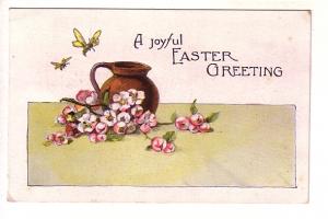 Honey Bees, Joyful Easter, Used 1923, Split Ring Cancel, Nova Scotia