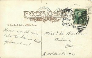 Embossed Postcard Comic Photographer tells Girl, Wait til the Sun Shines Nellie