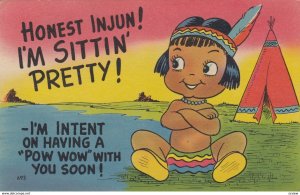 Indian Boy Comic , 1952 ; Honest Injun! I'm sittin' Pretty!