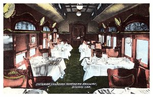 Canadian Northern Railway Interior Dining Car