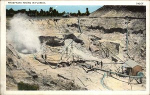 Florida FL Phosphate Mining 1900s-20s Vintage Postcard