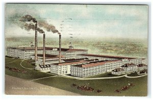 1915 Hershey Pa Chocolate Postcard Co Pennsylvania Vtg Company Aerial View 