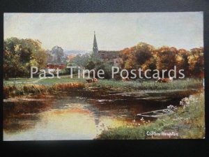 c1907 - Clifton Hampton' On The Avon - showing rowing boat and river ferry point