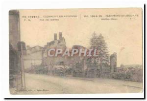 Clermont en Argonne Street Old Postcard Islettes