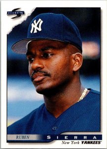 1996 Score Baseball Card Ruben Sierra New York Yankees sk20739