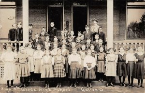 LPS38 Galion Ohio 6th Grade High School Postcard RPPC