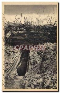 Old Postcard Army Verdun Fort de Vaux Sape or by the Germans entered the fort