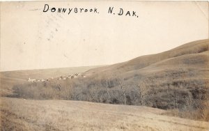 J21/ Donnybrook North Dakota RPPC Postcard c1910 Birdseye View 210