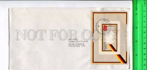 425355 GERMANY 1974 year Coburg real posted COVER w/souvenir sheet