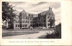Postcard Elizabeth Mead Hall, Mt. Holyoke College in South Hadley, Massachusetts