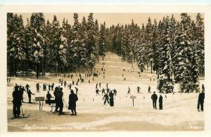 C-1910 Ski Course Snoqualmie Washington RPPC Photo Postcard Ellis 735
