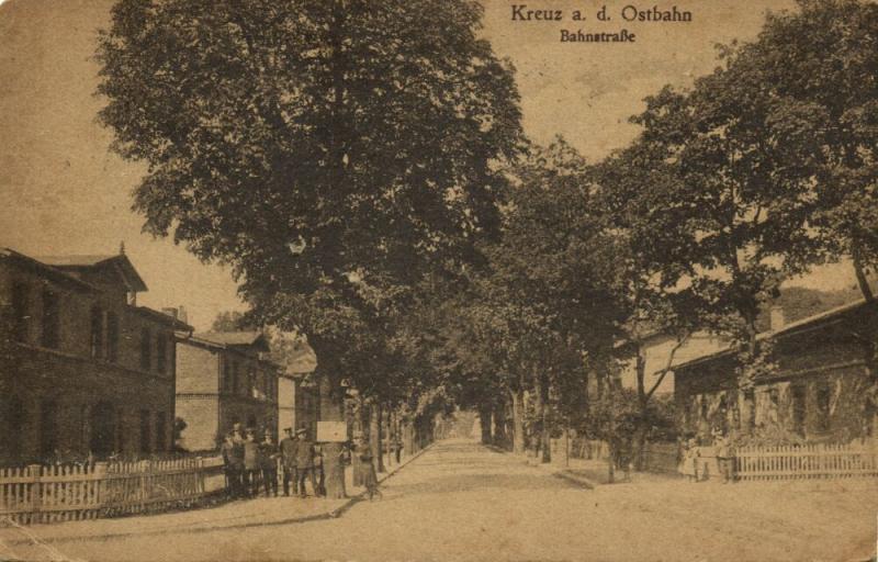 poland germany, KREUZ OSTBAHN, Krzyż Wielkopolski, Bahnstrasse (1915) Pomerania