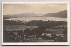 RPPC England Windermere From Troutbeck Abraham Series Postcard J27