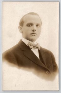 RPPC Attractive Man With Bruised Black Eye Real Photo c1910 Postcard B38