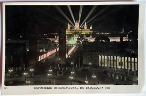 4 VINTAGE POSTCARDS BARCELONA UNIVERSAL EXPOSITION OF 1929. NUMBEREDS. UNUSED!!!
