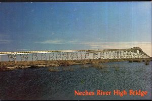 Texas PORT ARTHUR and ORANGE Neches River High Bridge - Chrome
