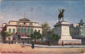 PC EGYPT, CAIRO, OPERA HOUSE SQUARE, Vintage Postcard (b43927)