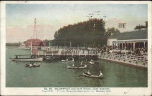 Omaha NE Area Lake Manawa Club House c1905 Postcard