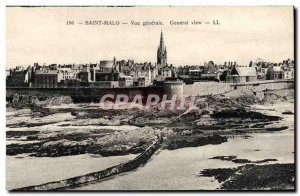 Postcard Old Saint Malo Vue Generale
