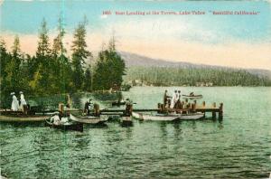 #1605. Boat Landing At The Taven, Lake Tahoe, CA Divided Back Postcard