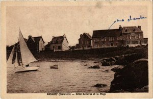 CPA Roscoff- Hotel Bellevue et la Plage FRANCE (1026177)