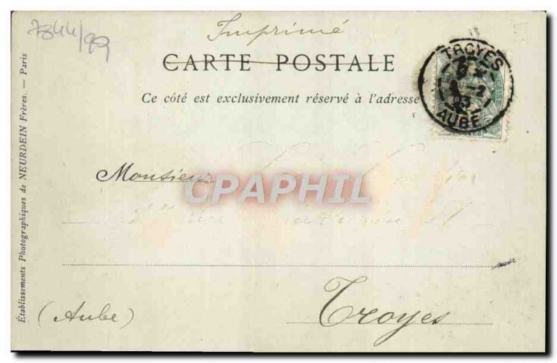 Old Postcard Saint Just Roman Ruins Square Choulans