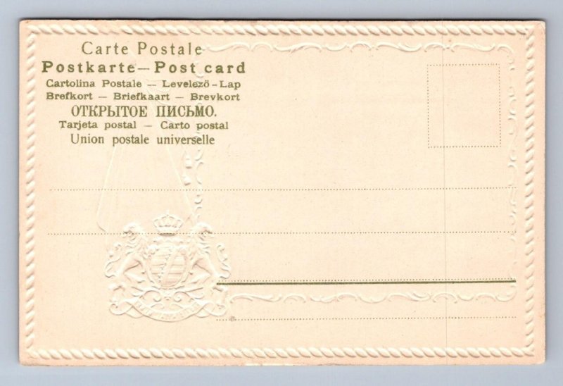 REST KAISERPALAST U. RINGSTRASSE DRESDEN GERMANY EMBOSSED POSTCARD (c.1900)