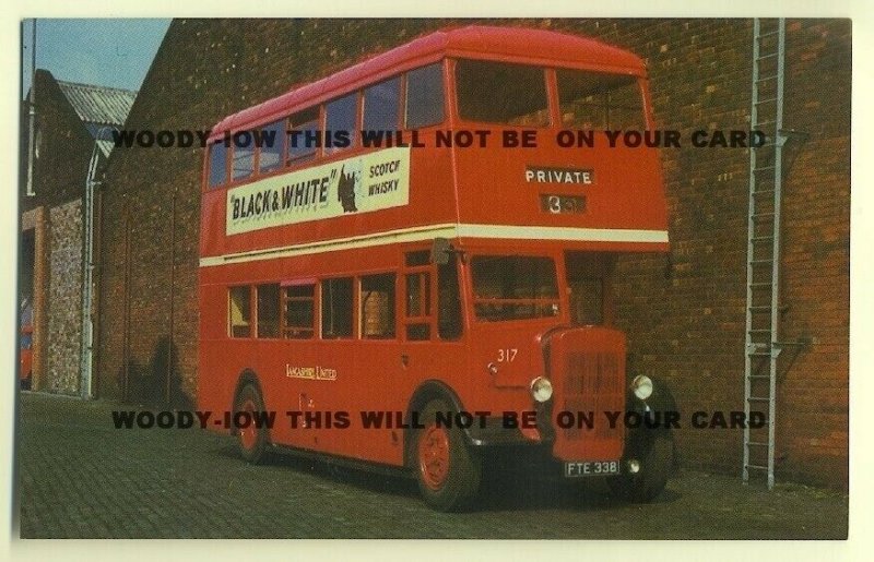 tm192 - Lancashire United Bus No 317 - postcard
