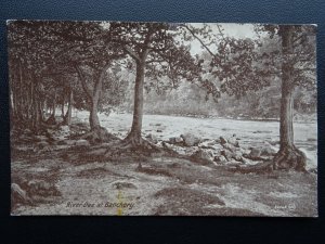 Scotland Aberdeenshire RIVER DEE & BANCHORY c1919 Old Postcard by Valentine