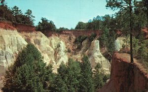 Vintage Postcard Providence Canyon Georgia's Little Grand Canyon Lumpkin Georgia