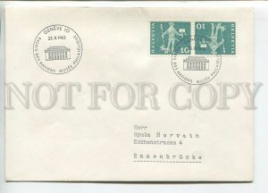 444859 Switzerland 1962 exhibition at the National Museum cancellations COVER