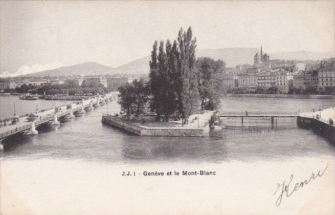 Switzerland Geneve et le Mont-Blanc 1903