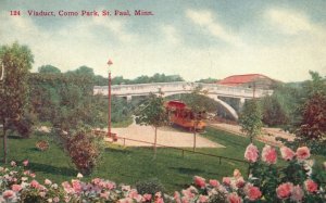 Vintage Postcard 1910's Viaduct Como Park St. Paul Minnesota Paul Rcichelt Pub.