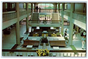 c1960's Interior Central Lobby of the LSU Union Baton Rouge LA Postcard