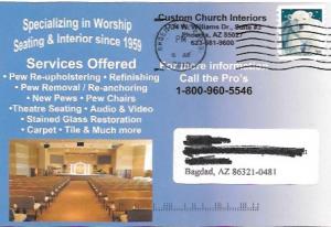 US #4389 Coil Polar Bear.  Custom Church Interiors.   Got Ugly Pews?
