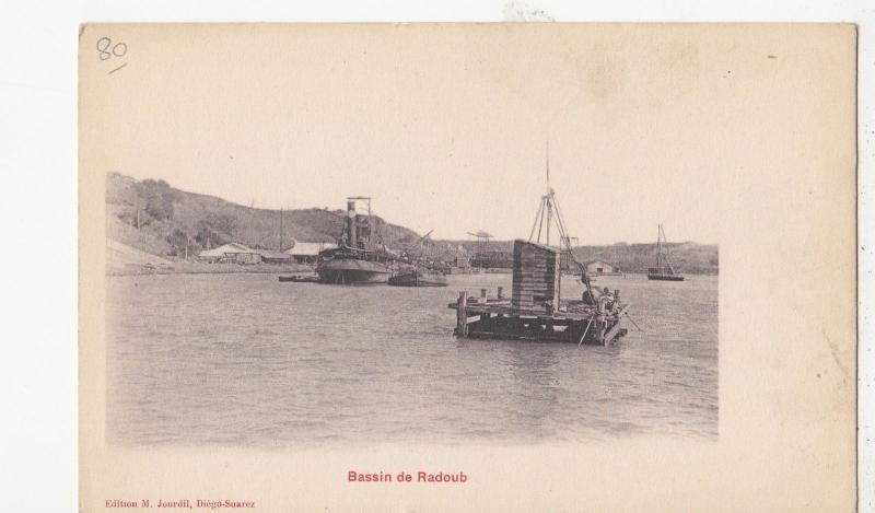 BF18992 bassin de radoub ship  madagascar front/back image