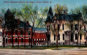 Cedar Rapids, Iowa - The Masonic Library and Annex - in 1911