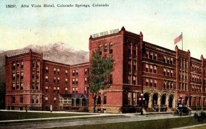 C 1910-20 Alta Vista Hotel, Colorado Springs, Colorado Postcard F80