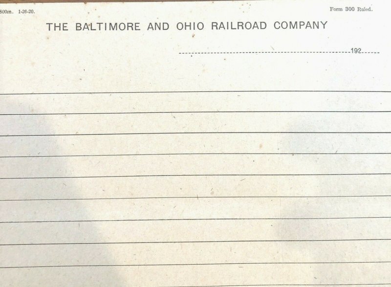  Baltimore & Ohio Railroad Co - Maryland - Vintage Letter Head Rare history  
