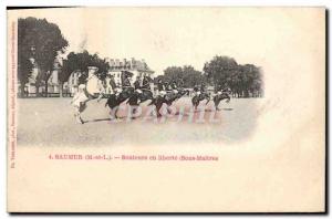 Old Postcard Equestrian Horse Jumper Saumur in Sub masters freedom
