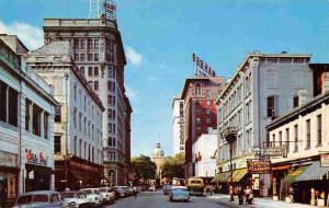 Bull Street Savannah Georgia 1950s postcard