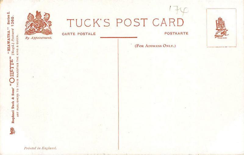 Raphael Tuck Hiawatha Deed of Daring Poem Series I Postcard