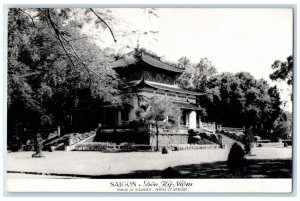 Ho Chi Minh City Vietnam RPPC Photo Postcard Den Kij Niem Temple of Memory c1910