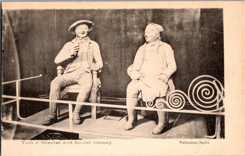 Tam O'Shanter and Souter Johnny Vintage Postcard I78