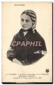 Old Postcard The authentic Pyrenees Portal of Venerable Bernadette Soubirous