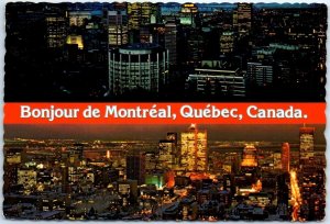 Postcard - Bonjour de Montréal, Québec, Canada - Montreal, Canada 